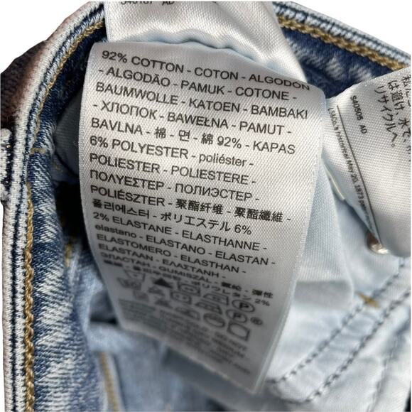 Levi‎ Strauss Co 721 High Rise Skinny Jeans Women Size 26 Acid Wash Side Stripe - Picture 5 of 7